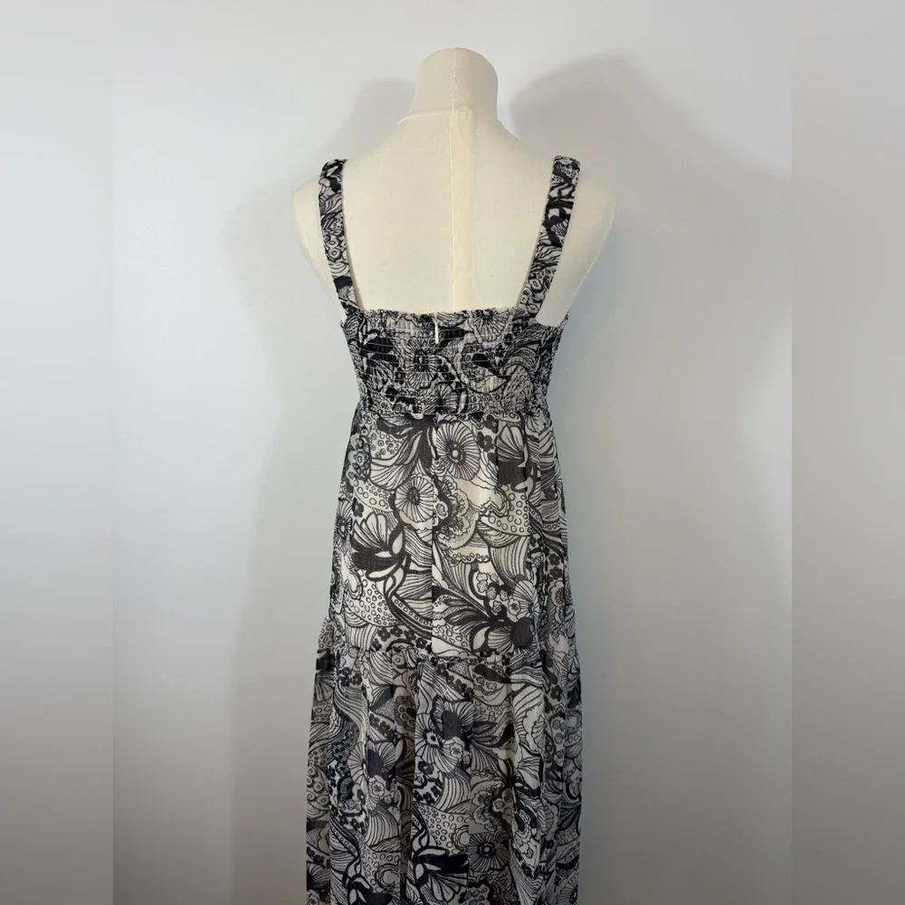 New! Ted Baker Adlinah‎ Square Neck Sleeveless Midi Dress Size 1 US 4 $395 - Picture 7 of 8
